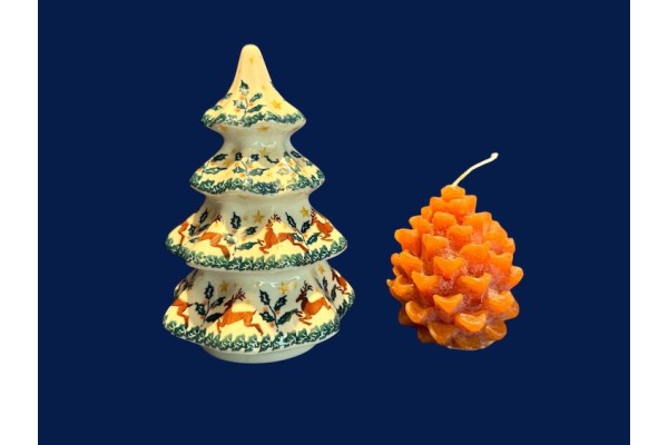 H03 Bunzlau Kerstboom 16,5 cm 1485 Kerst